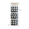 Wall Mounted Storage Bag with 3 Pockets Linen Fabric Waterproof Wall Door Closet Hanging Organizer for Bedroom Bathroom LBS 4