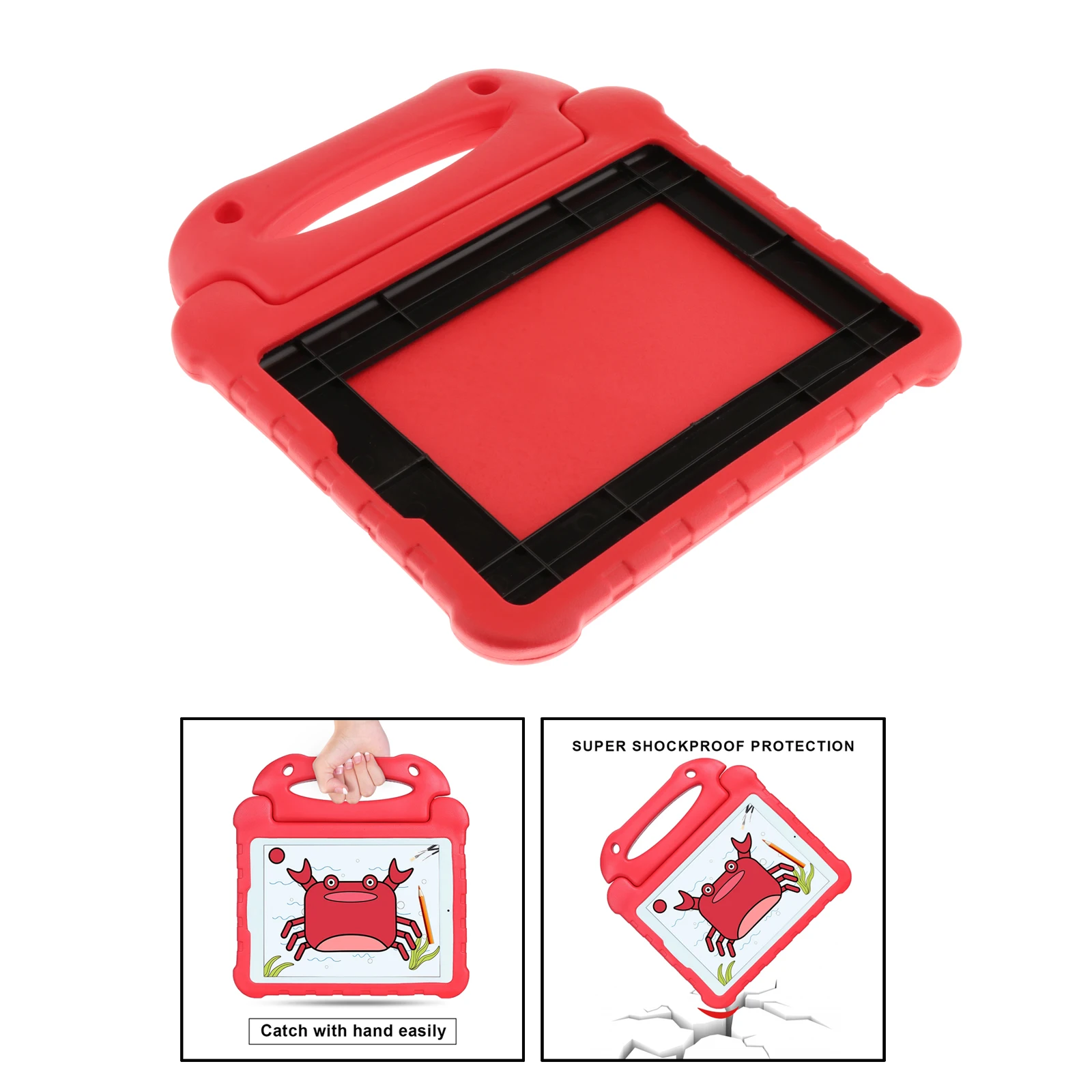 Lightweight Kids EVA Foam Protection Case Cover for Apple iPad Air 2/Air , feature double thick padding for ultra protection
