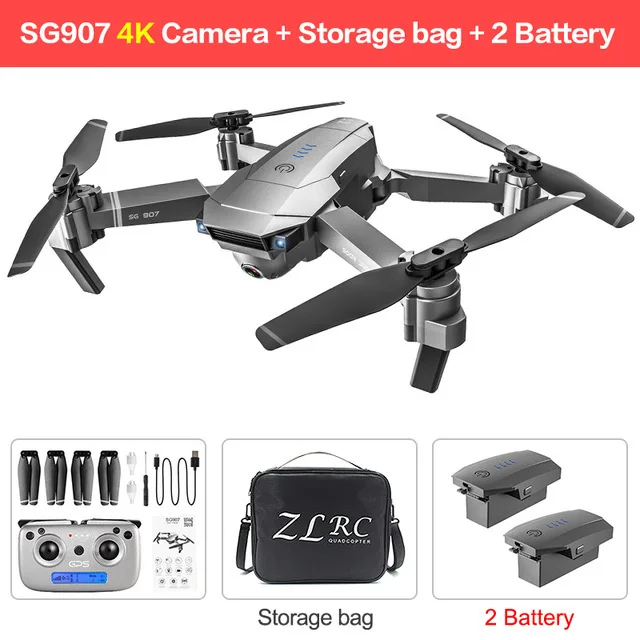 Zlrc Sg907 Pro Max 4k Drone Professional 3-axis Gimbal Camera 5g Wifi Fpv  1.2km Flight Distance Brusheless Motor Rc Quadcopter - Rc Helicopters -  AliExpress