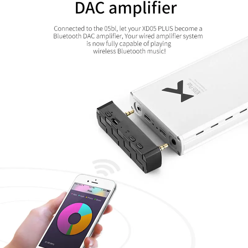 XDuoo XD-05 Plus HiFi портативный усилитель для наушников Bluetooth 32 бит/384 кГц DSD256 USB DAC Настольный 1000 мВт выходная мощность