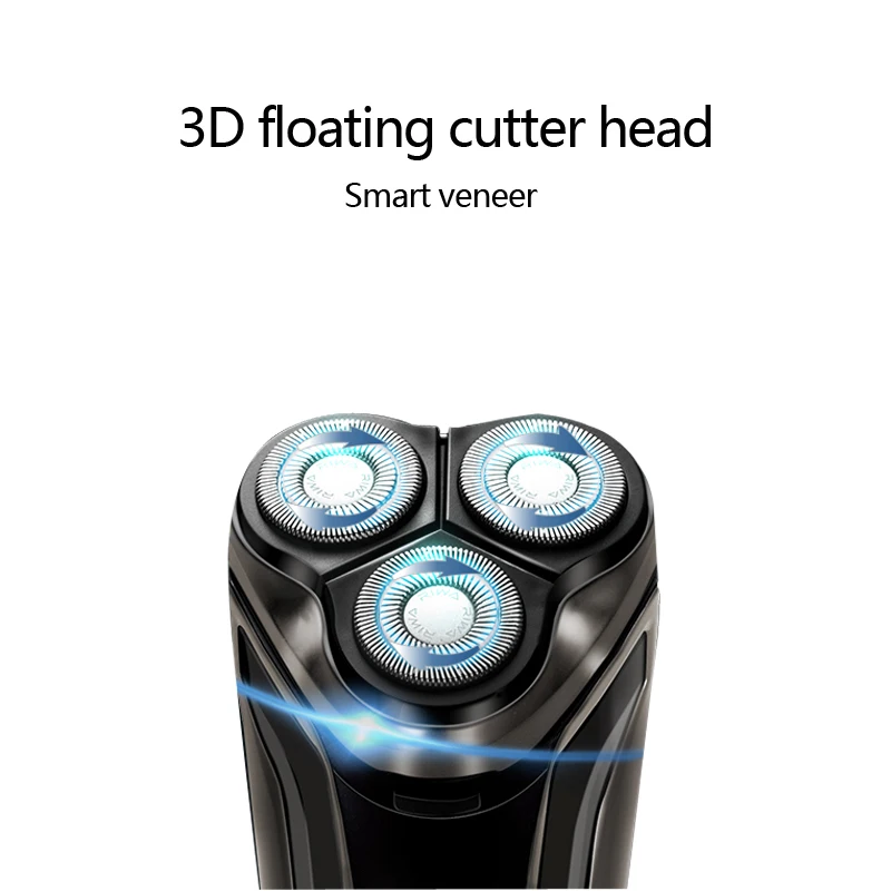 RIWA 3D плавающие бритвенные Перезаряжаемые бритва триммер для стрижки бороды волос электробритва для Для мужчин бритвенный станок RA-5309