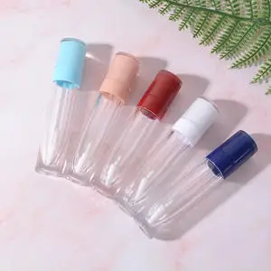 

Hot new 5 Pieces 8ml Lip Gloss Tubes Clear Empty Containers Mini Refillable Lip Balm Bottles Lip Glaze Samples Travel DIY Makeup