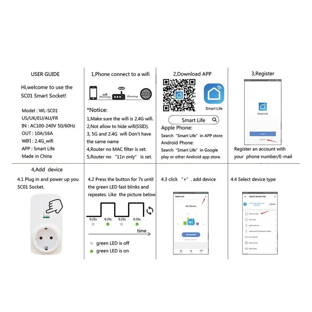 10A Wifi Беспроводная умная розетка Wifi розетка для Tianmao Genie для Alexa для Google Home для IFTTT Smartlife