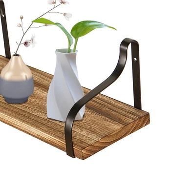 

Floating Shelf, Wall Mounted 3-piece Set, Suspended Antique Board