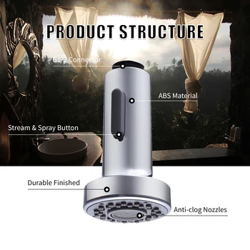

Kitchen Tap Filter Sprayer Pull-out Faucet Nozzle Shower Spray Head Setting Replacement Part Kitchen Faucet Mixer Tap Sprayer