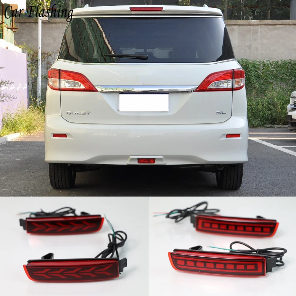 2 шт Автомобильный светодиодный для Nissan Quest 2011 2012 2013 2014 2015 2016 2017 2018 задний