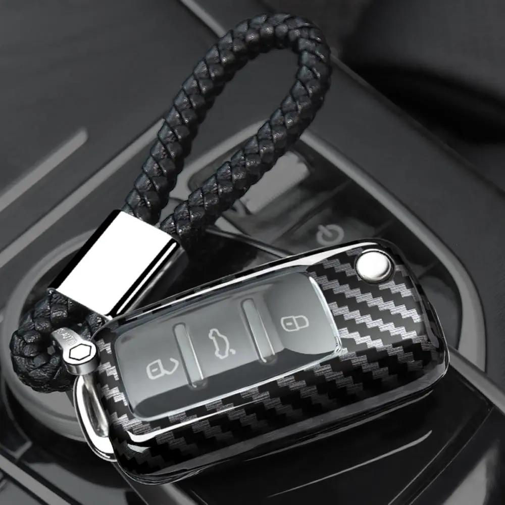 Горячая складной 3 кнопки Автомобильный ключ кошелек Чехол сумка для Volkswagen VW Passat Golf 6 Jetta Bora Polo Sagitar fob оболочки аксессуары - Название цвета: Option 4
