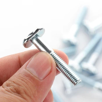 

10pcs T-nuts T-Nut Sliding Screws 40mm Zinc Plated Carbon Steel Silver