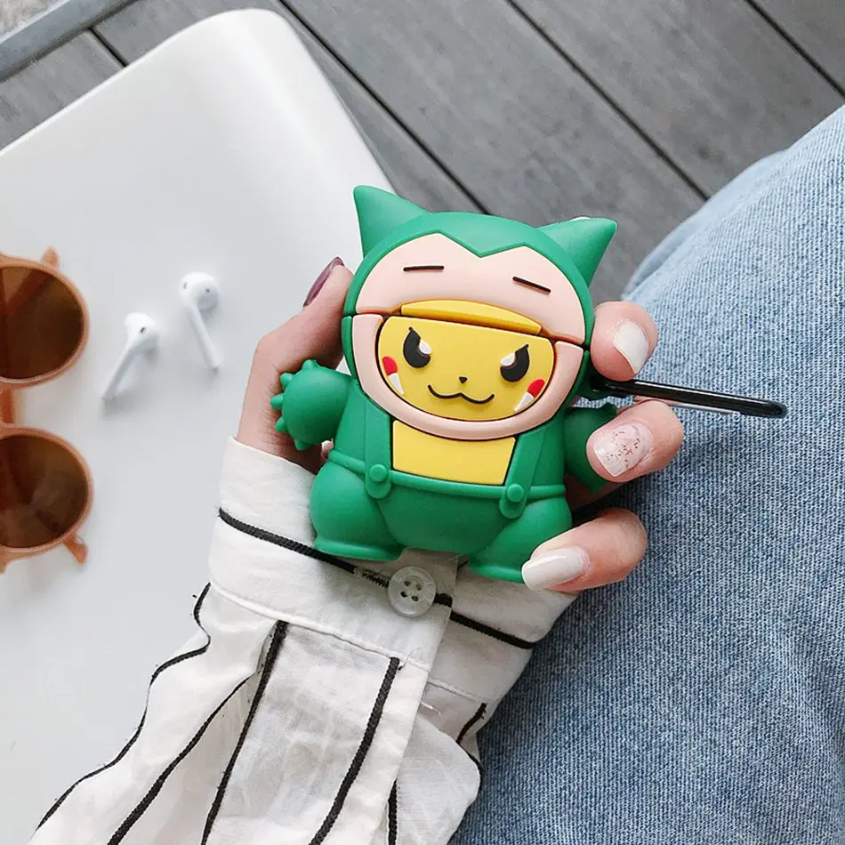 For Honor Fly pods Pro Case Cute Cartoon Silicone Earphone Huawei FreeBuds 2 Flypods Cover Bear Strap | Электроника