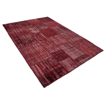 

176x244 Cm Red Handmade Patchwork Rug-6x8 Ft