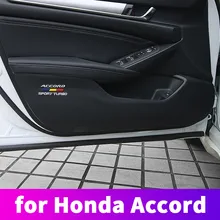 Анти-грязный анти ногами коврик двери коврик для 10th Honda Accord тюнинг салона Декоративные аксессуары кожаная дверь