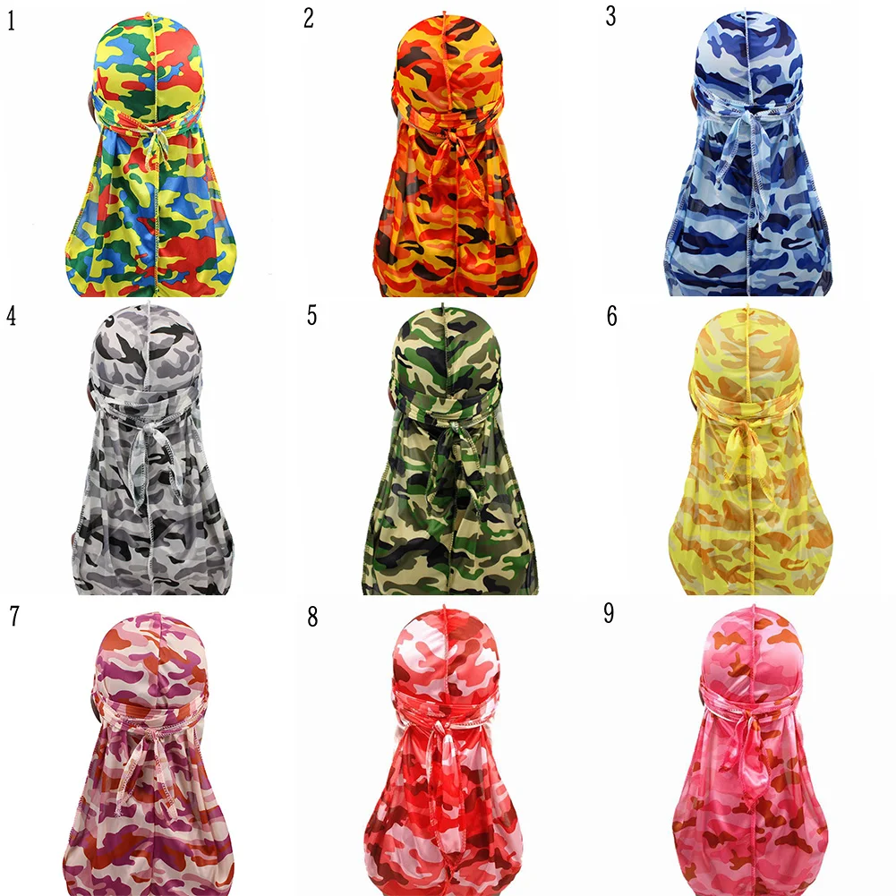 Пиратские шляпы Durags камуфляжные аксессуары для волос мужчин и женщин банданы в