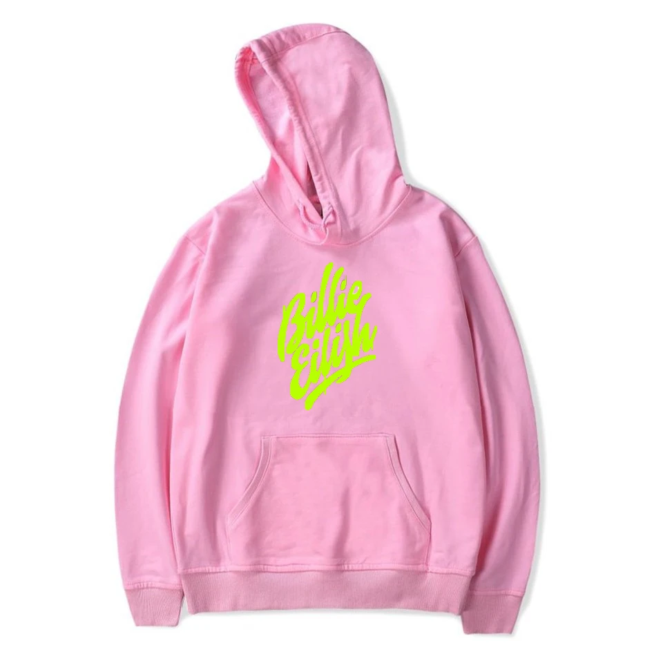 Уличная одежда Billie Eilish, толстовка с капюшоном, Мужская зимняя Толстовка с длинным рукавом в стиле Харадзюку, Повседневная Мягкая Белая простая Толстовка в стиле хип-хоп