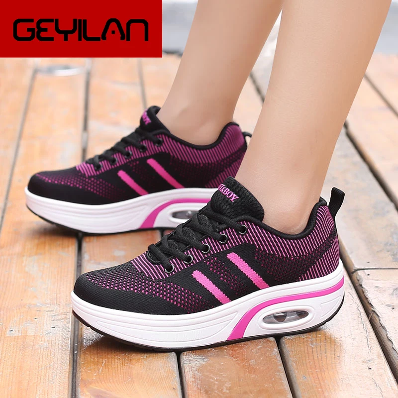 

2019 New Designer Wedges White Shoes Female Platform Sneakers Women Soft Flats Tenis Feminino Casual Female Shoes Woman Hot Sale