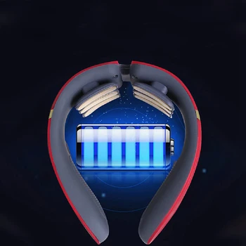 

4D Electric Neck Massager Smart TENS Pulse Heated Shoulder Neck Massager Muscle Cervical Pain Fatigue Relief Tool With Control