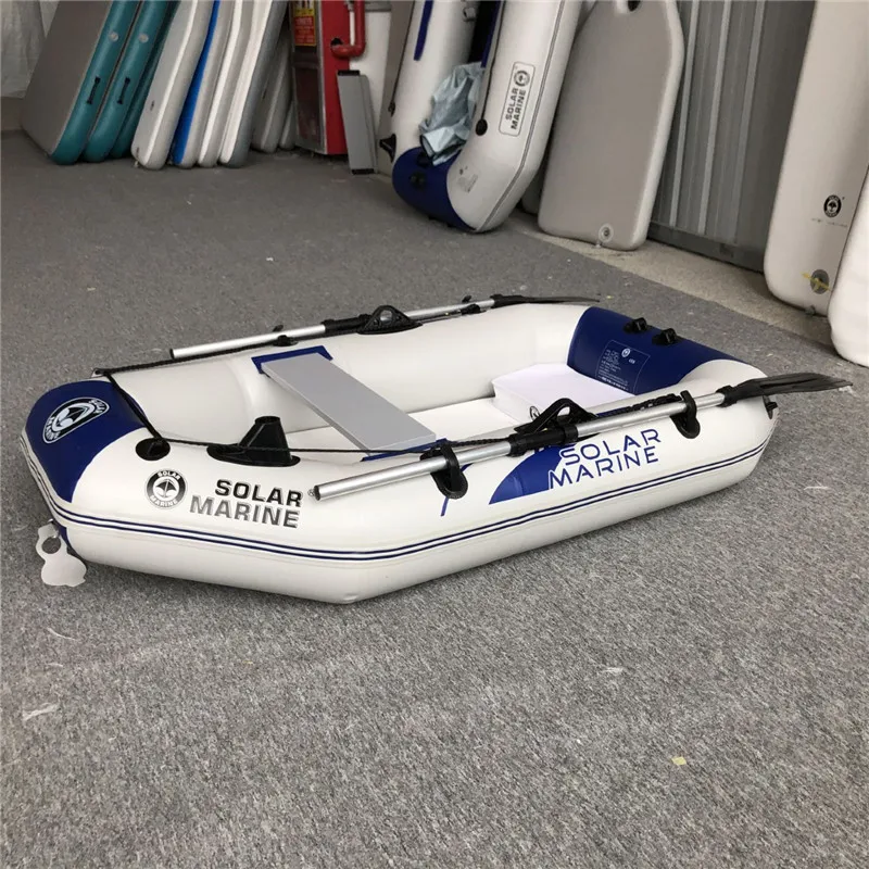 1 Person 175 Cm Rowing Inflatable PVC Fishing Boat Kayak Canoe Raft Dinghy Hovercraft Air Deck Bottom With Free Accessories