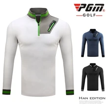 Новинка PGM Мужская Осенняя зимняя одежда для гольфа спортивная теплая куртка ветрозащитная холодная футболка с длинным рукавом на молнии воротник высокое качество