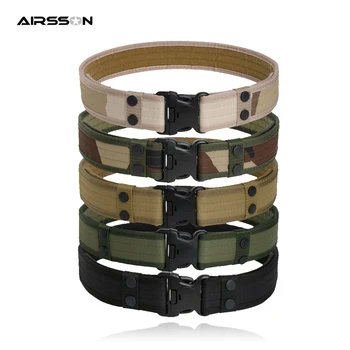 

2 Inch Tactical Sport Belt Military Canvas Duty Belt with Hook & Loop Quick Release Buckle Army Adjustable Waistband for Hunting