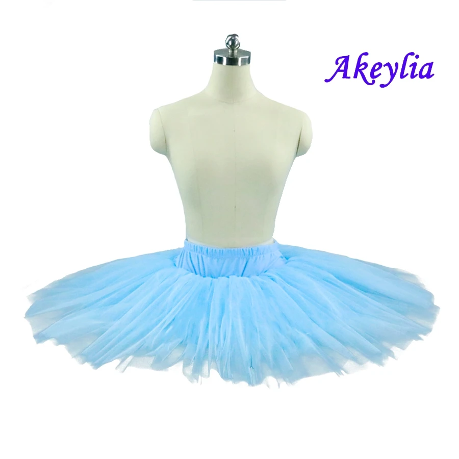 Sky blue Rehearsal Ballet Tutu for girls professional ballet practice pancake child baby Half pancake platter ballet tutu women