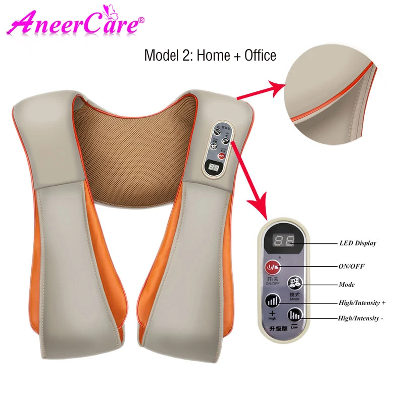 shiatsu msajeador neck massager electric vibromassage electric back and neck massager Infrared heated kneading car home 1 shiatsu msajeador neck massager electric vibromassage electric back and neck massager Infrared heated kneading car home 4