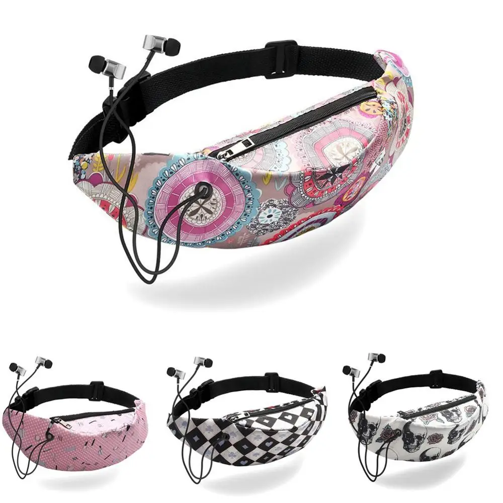 

Meijuner Unique Design Waist Bag Many Same Small Pattern Fanny Pack Earphone Portable Bum Bag WMJ007