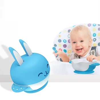 

Bento Kids Box Collapsible Portable Lunch Container Box for Food Dinnerware Container Bowl Smile Rabbit