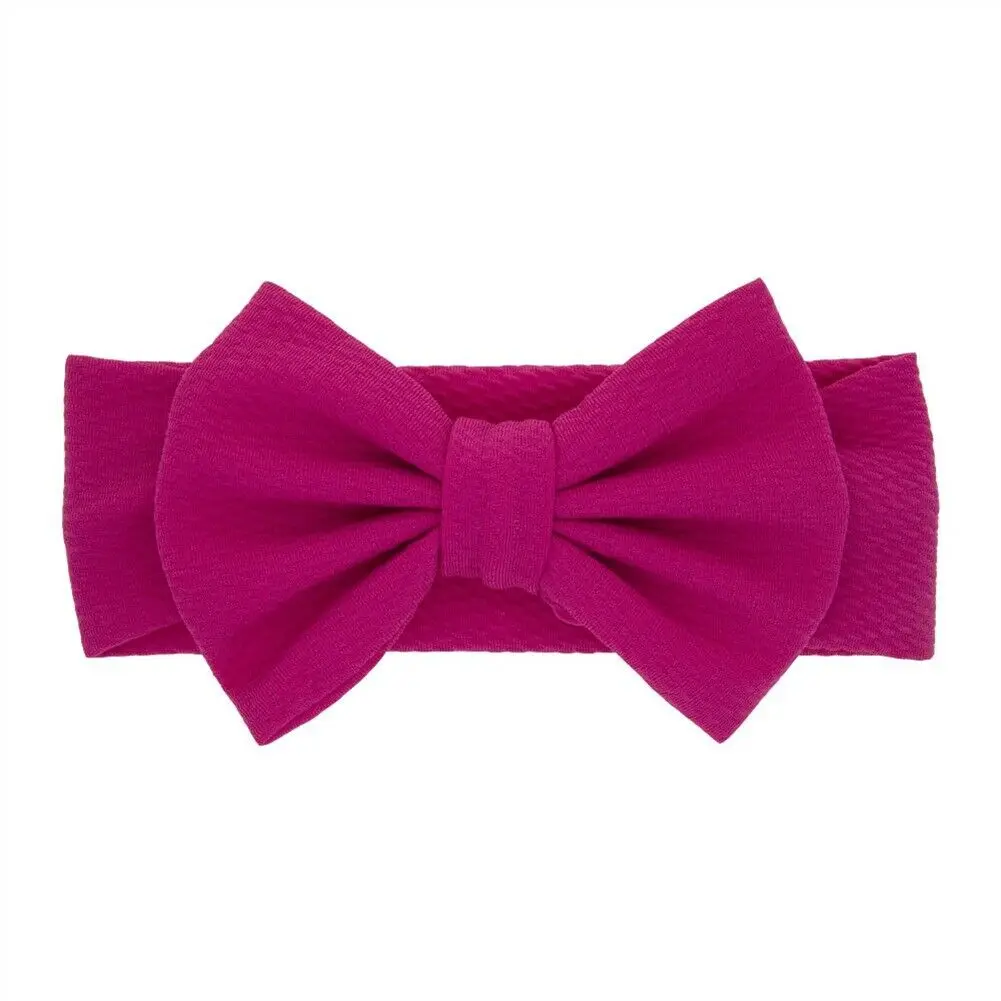 США головная повязка для новорожденных, Гибкая эластичная Детская резинка для волос, Цветочный бант для девочек - Цвет: E