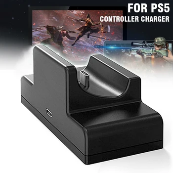 

For PS5 Wireless Controllers 1pc Durable Charging Dock Stand Portable Gaming Controller Charger Station Holder Pohiks