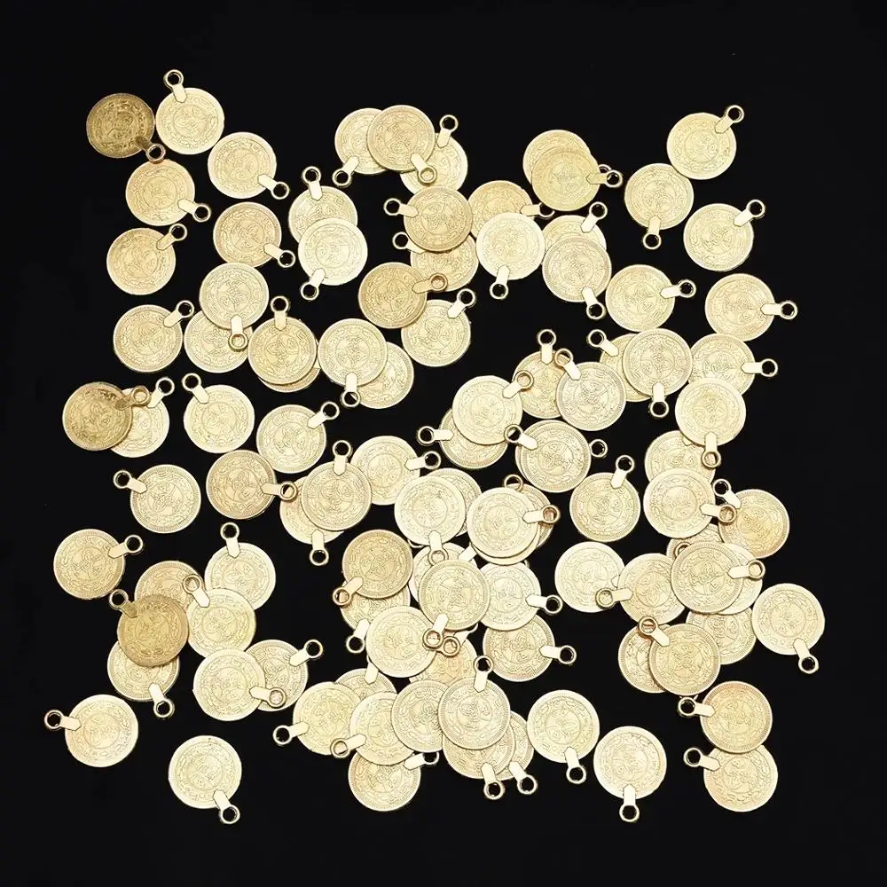 Gypsy Boho Beachy Chic Carving Flower Coin Charm for Jewelry Making Festival color tone Ethnic Turkish India Tribal Accessories Gypsy Boho Beachy Chic Carving Flower Coin Charm for Jewelry Making Festival color tone Ethnic Turkish India Tribal Accessories
