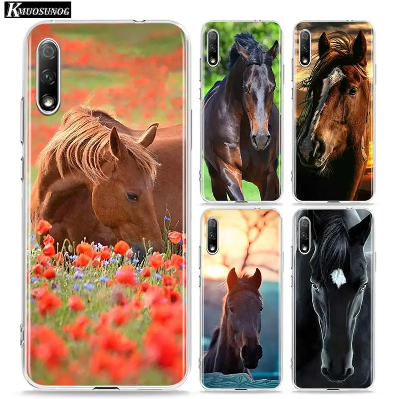 

Great Horses Running Clear TPU Cover for Huawei Honor 10i 9X 8X 20 10 9 Lite 8 8A 7A 7C Pro Lite Phone Case
