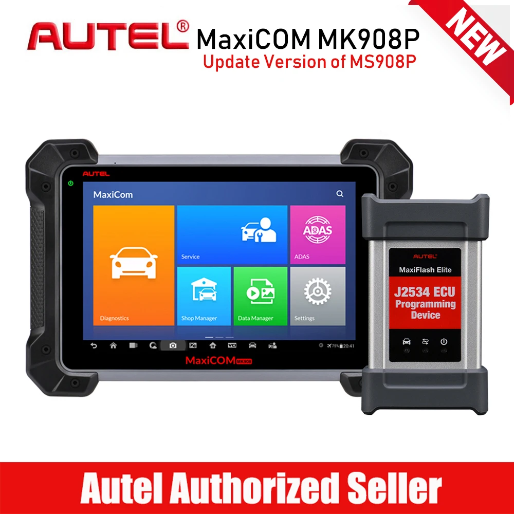 autel MaxiCOM MK908P Профессиональный автоматический диагностический инструмент автомобильный сканер автомобильный ECU кодирование J2534 Программирование PK MaxiSys MS908P