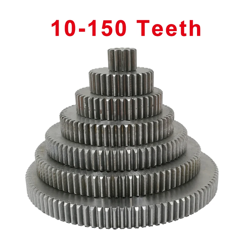 aco carbono material spur gear motor pinhao 01