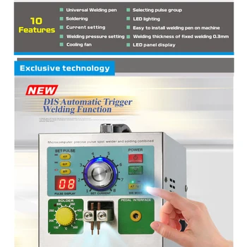 

for Battery Pack with Intelligent Welding Function High Power Battery Spot Welder Soldering Station Pulse Spot Welder