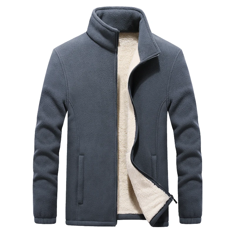 

2019 Winter New Stand-up Collar Men's Jacket Fleece Jacket Thick Warm Jacket Popular Fashion Autumn Large Size 6XL 7XL 8XL 9XL