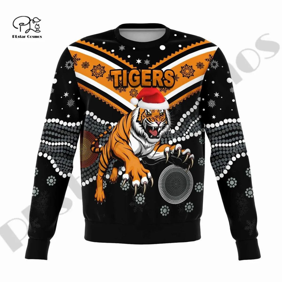 PLstar Cosmos 3DPrint Newest Tigers Football Christmas Art Unique Streetwear Harajuku Pullover Unisex Hoodies/Sweatshirt/Zip Q-4