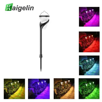 

1pc Solar Wall Lamp LED 2-Color/RGB Landscape Garden Light for Outdoors Garden Yard Courtyard Corridors Christmas Decoration