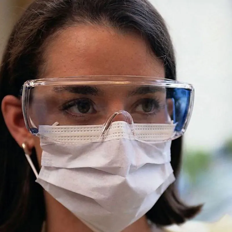 

Protective Safety Goggles Work Anti Virus Eye Anti-Fog Antisand windproof Anti Dust Saliva Transparent Eye Protection
