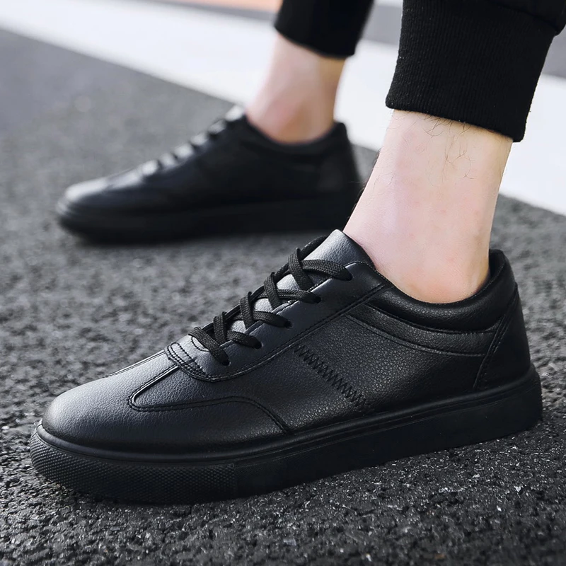 Black 2 Стиль, белые кроссовки, Мужская дышащая обувь для отдыха, популярная обувь, высокое качество, модные, очень уверенные, мужские черные кроссовки - Цвет: Black 2