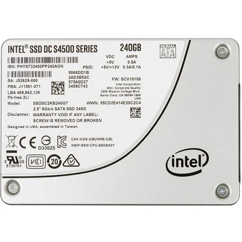 

Original Intel SSD 240 GB SATA III SSDSC2KB240G701 956898 SSDSC2KB240G701 DC S4500 2.5"