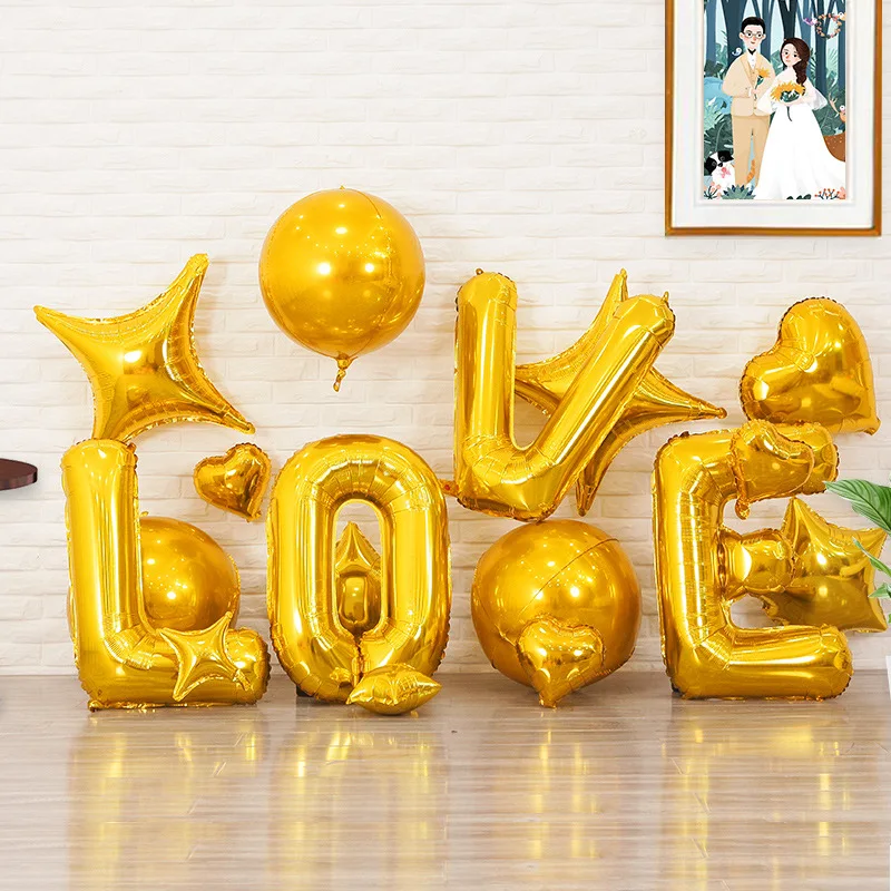 36 дюймов с надписью LOVE костюм Свадебный декор для свадьбы праздничные