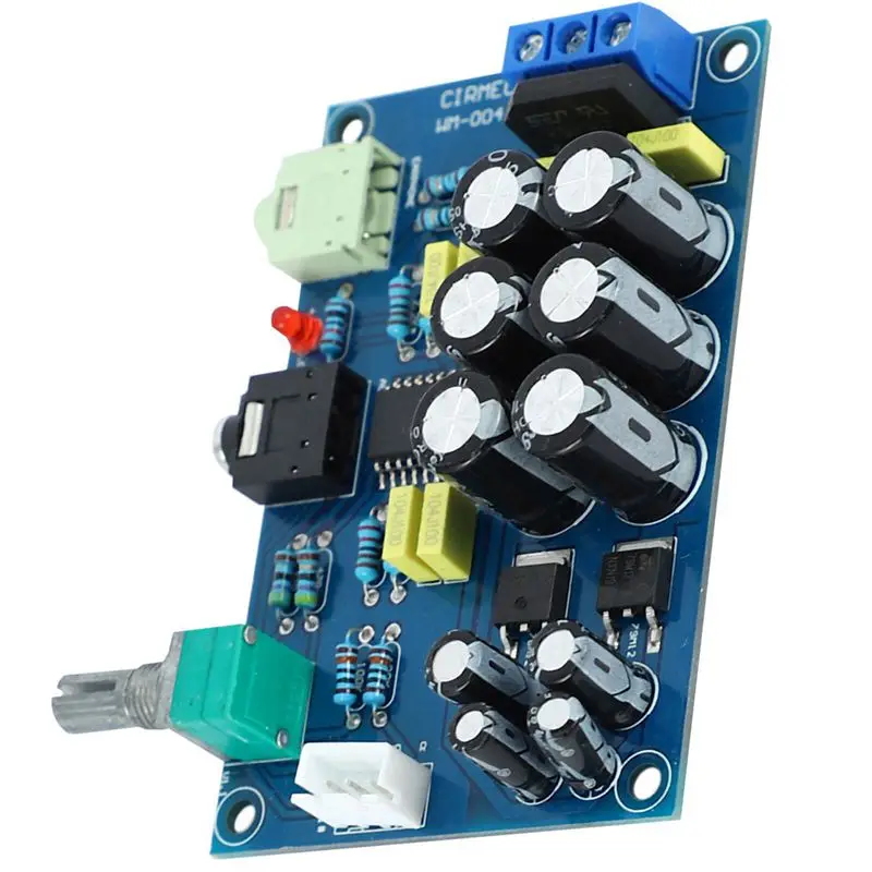 Tda7297 Power Amplifier Board 2 12V Finished Plate with Tpa6120 Headphone Amplifier Board Tpa6120A2 Headphones Amp