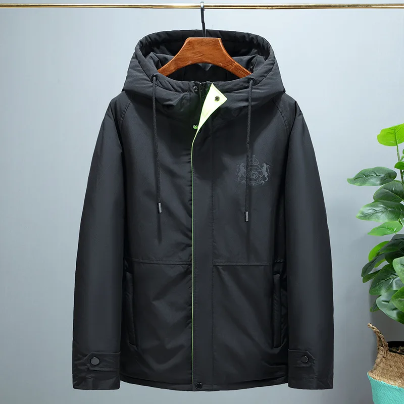 Down Jacket Men Korean Hooded Winter Coat White Goose Puffer Warm Doudoune Homme 2161 YY1300 | Мужская одежда