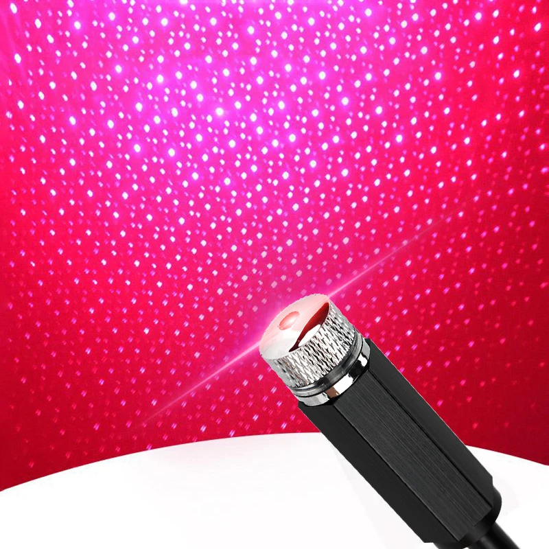 Mini LED Car Roof Star Night Lights Projector Light Interior Ambient Atmosphere Galaxy Lamp Decoration Light USB Plug