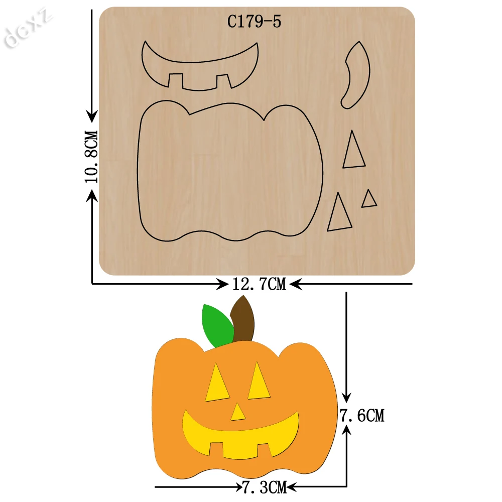

New Halloween, pumpkin Wooden die Scrapbooking C-179-5 Cutting Dies Compatible with most die cutting machines