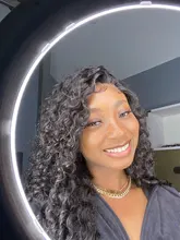 Miss-pelucas de cabello humano brasileño para mujeres negras, sin pegamento, ondas profundas rizadas, 13x4, con encaje Frontal, Frontal suizo, mojado y ondulado