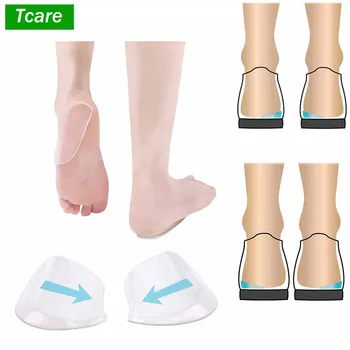 

1Pair Orthopedic Insoles Shoe Inserts Medial & Lateral Heel Wedge Lift Silicone Pads Corrective O/X Type Leg for Women/Men