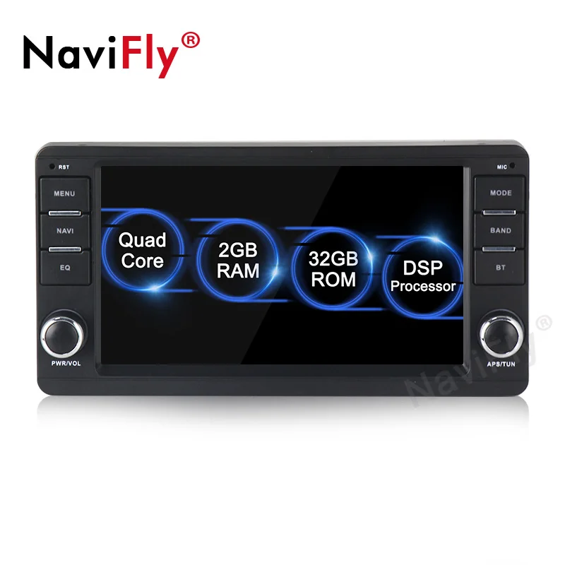 NaviFly 2 din Android 9 Автомобильный мультимедийный плеер для Mitsubishi outlander 3 lancer asx 2012-14 gps навигация радио плеер без dvd - Цвет: 2GB-32GB-DSP