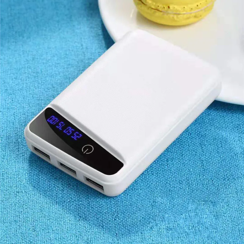 3 USB Micro USB Power Bank Shell 10000mAh DIY 3*18650 Case Battery Charge Storage Box with Digital Led Display Without Battery afbeelding