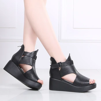 

High Heel Sandal For Women Open Toe 2020 Sandals Spring Shoes shoes Breathable Large Size Clear Heels Med Espadrilles Platform