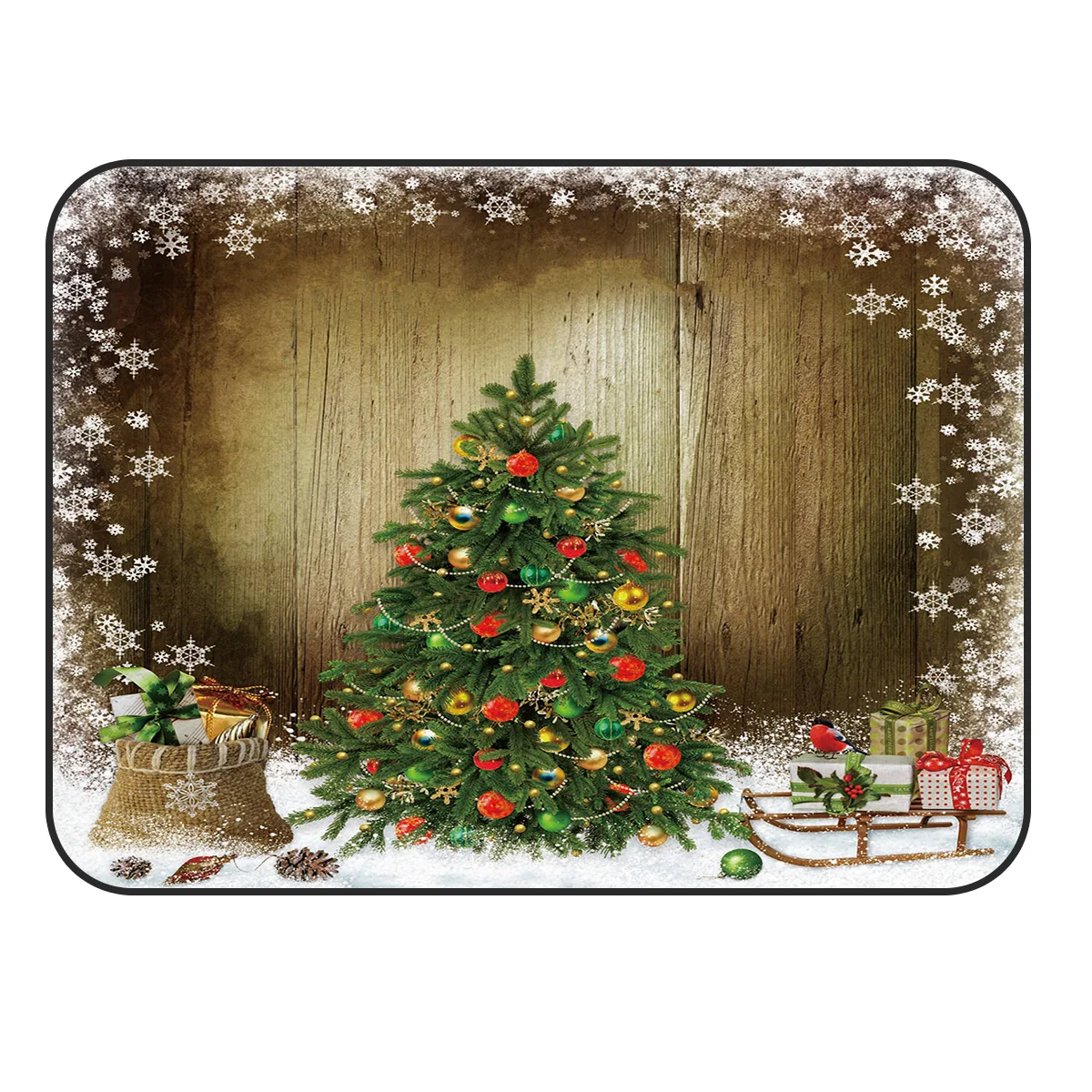 CHARMHOME Мягкий Коврик Противоскользящий коврик с Рождеством снежный цветок ковер для гостиной коврик для спальни украшения дома аксессуары